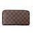 Cartera Louis Vuitton Zippy Damier Ebene marrón N60003 Castaño