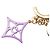 Louis Vuitton Bijou Sac Cosmic Blossom Portachiavi D'oro Porpora - vista 3