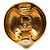 Orecchini a clip rotondi Chanel Coco Mark placcati oro D'oro - vista 3