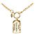 Collana con pendente a placca e catena Chanel 31 Rue Cambon D'oro