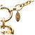 Collana con pendente a placca e catena Chanel 31 Rue Cambon D'oro - vista 4