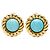 Orecchini a clip Chanel Vintage Blu D'oro