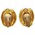 Orecchini a clip Chanel Vintage Coco Mark D'oro - vista 3