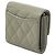 Timeless Chanel Coco Mark Tri-fold Wallet aus grauem Caviar-Leder Braun - Ansicht 2