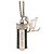 Louis Vuitton Monogram Eclipse Collier Charms Chain Pendant Necklace Nero Argento