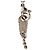 Louis Vuitton Monogram Eclipse Collier Charms Chain Pendant Necklace Nero Argento - vista 4