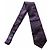 Chanel Silk Jacquard Diamond Pattern Tie Red Dark blue