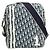 Bolso bandolera Christian Dior Trotter Monogram Blanco Azul