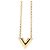 Collana con pendente Louis Vuitton Essential V Chain D'oro