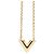 Collana con pendente Louis Vuitton Essential V Chain D'oro - vista 2