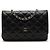 Borsa a tracolla Chanel Matelassé in pelle nera Nero