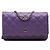 Bolso de Hombro Chanel Coco Mark Matelassé Chain Dorado Púrpura