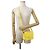 Céline Borsa a tracolla Celine Teen Triomphe in pelle Giallo - vista 4