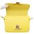 Céline Borsa a tracolla Celine Teen Triomphe in pelle Giallo - vista 5