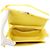 Céline Borsa a tracolla Celine Teen Triomphe in pelle Giallo - vista 6