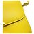 Céline Borsa a tracolla Celine Teen Triomphe in pelle Giallo - vista 8