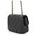 Borsa a tracolla Chanel in pelle di agnello nera Nero - vista 2