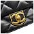 Borsa a tracolla Chanel in pelle di agnello nera Nero - vista 6