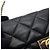 Borsa a tracolla Chanel in pelle di agnello nera Nero - vista 9