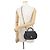 Borsa a tracolla Chanel in agnello nero - vista 5
