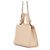 Borsa a tracolla con catena in pelle beige Chanel - vista 2