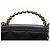Borsa a tracolla Chanel in pelle di vitello martellata nera Nero - vista 13