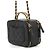 Borsa a tracolla Chanel in pelle di vitello martellata nera Nero - vista 2