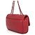Borsa a tracolla Chanel in agnello rosso - vista 2