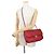 Borsa a tracolla Chanel in agnello rosso - vista 5