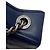 Borsa a tracolla con catena Chanel in pelle blu navy - vista 10