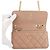 Pochette per telefono con catena Chanel Matelassé Coco Mark in agnello AP3047 Beige - vista 5