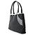 Borsa tote Gucci nera in tela GG e pelle Nero - vista 2