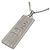 Collana con pendente Guilloche Plate da uomo di Christian Dior Argento