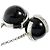 Orecchini a catena con palline da donna Gucci Nero Argento - vista 6