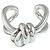 Knot Anello Nodo Argento di Bottega Veneta - vista 2