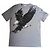 Balenciaga T-Shirt mit Eagle-Print Grau