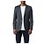 Paul Smith Herrenblazer Dunkelgrau Paisley-Futter Anthrazitgrau - Ansicht 2