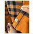 Sciarpa Burberry Check in Cashmere e Lana - Arancione e Grigio - vista 6