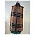 Sciarpa Burberry Check in Cashmere e Lana - Arancione e Grigio - vista 9