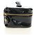Chanel Vintage Timeless Beauty Case Patent Small Nero - vista 4