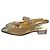 Carel Océan Scarpe Slingback in Pelle Oro e Platino Argento D'oro