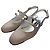 Carel Babies Slingback in Pelle di Vitello Glitter Platino Argento