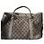 Borsa Tote Gucci GG Supreme in Tela e Pelle Beige Marrone
