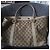 Borsa Tote Gucci GG Supreme in Tela e Pelle Beige Marrone - vista 3