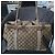 Borsa Tote Gucci GG Supreme in Tela e Pelle Beige Marrone - vista 6