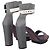 Sandalo con platform colorblock verde e marrone Brunello Cucinelli Multicolore - vista 3