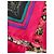 Foulard in seta Gucci Floral Archivio anni 80 Nero Rosa Verde Porpora Gold hardware - vista 10