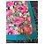 Foulard in seta Gucci Floral Archivio anni 80 Nero Rosa Verde Porpora Gold hardware - vista 13