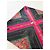 Foulard in seta Gucci Floral Archivio anni 80 Nero Rosa Verde Porpora Gold hardware - vista 2