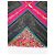 Foulard in seta Gucci Floral Archivio anni 80 Nero Rosa Verde Porpora Gold hardware - vista 3